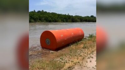 ¡Alarma en la frontera! Más de 100 boyas en el río para disuadir a migrantes en Laredo